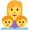 Family: Woman, Boy, Boy emoji on Twitter